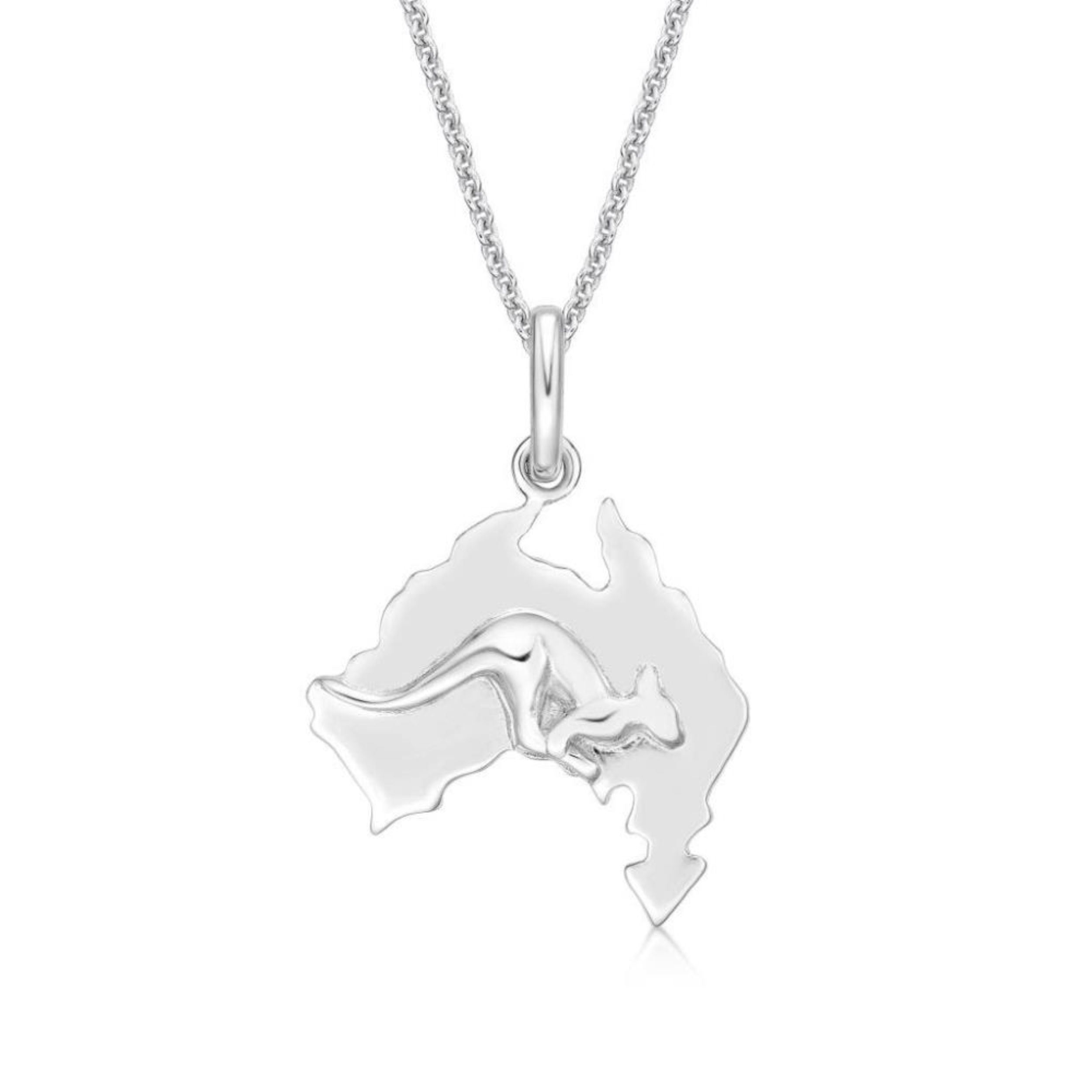 Picture of OZZIE MAP with SKIPPY CHARM with chain